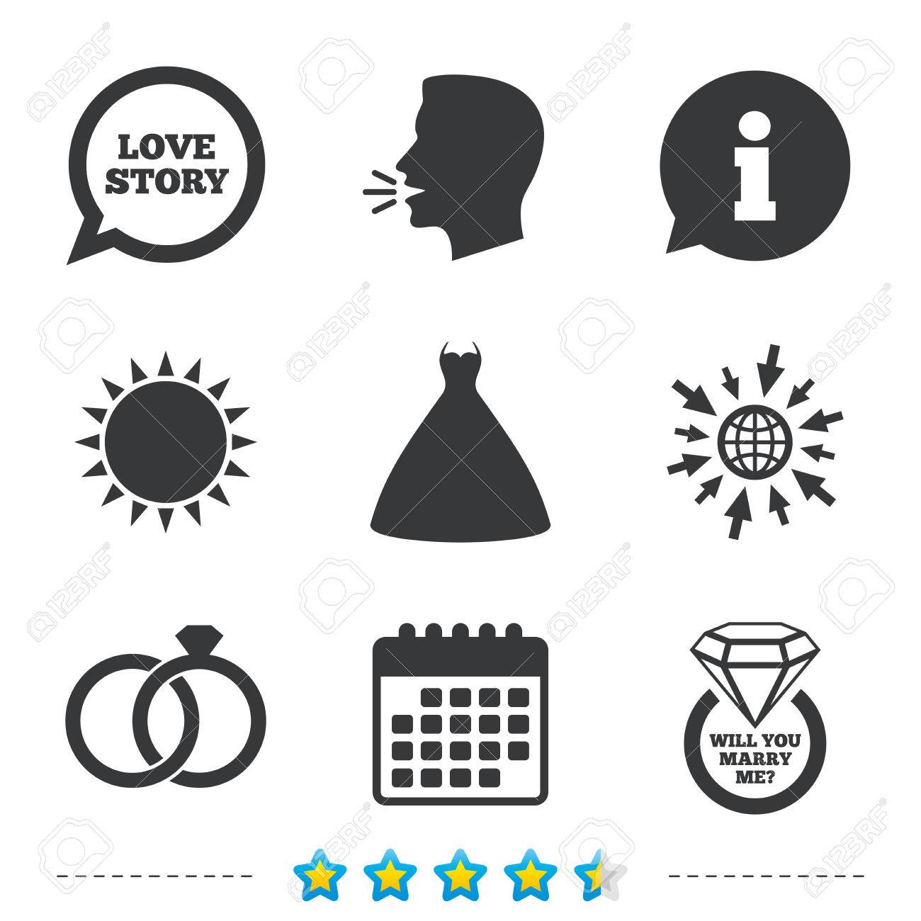 結婚式ドレス アイコン 新郎新婦のリング記号です 結婚式や婚約日リングひし形の記号 結婚してくれませんか については Web とカレンダーのアイコンに移動します 太陽し シンボルを大声で話します ベクトルのイラスト素材 ベクタ Image