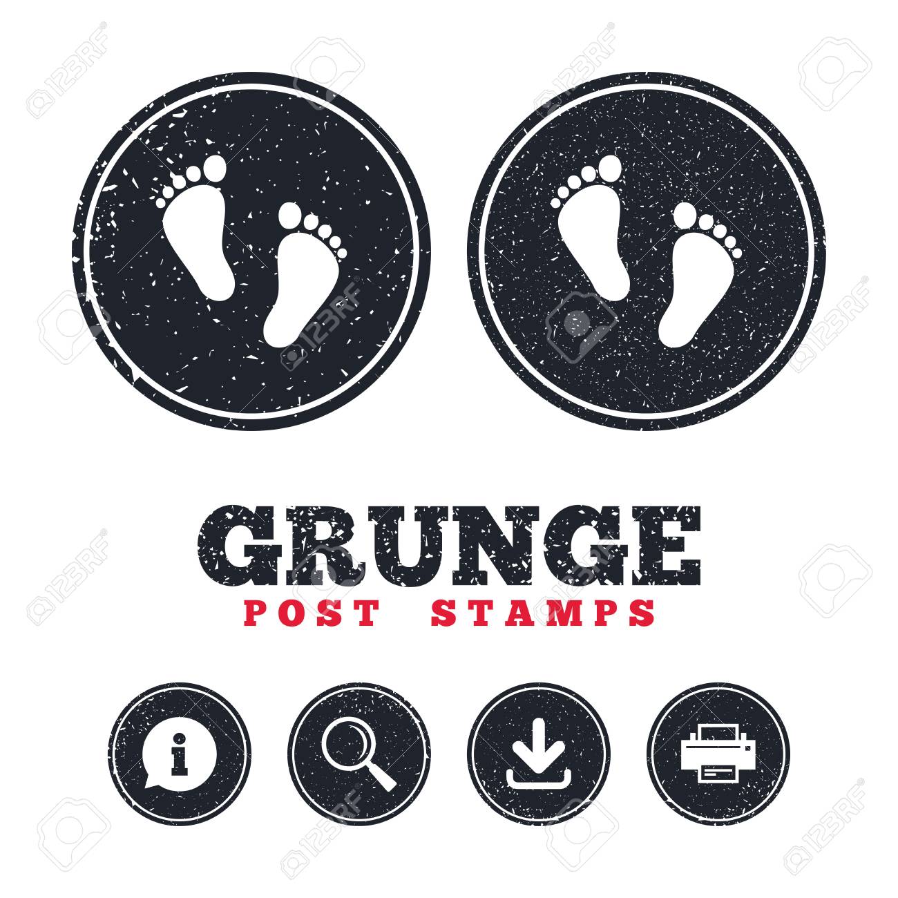 baby footprint stamp