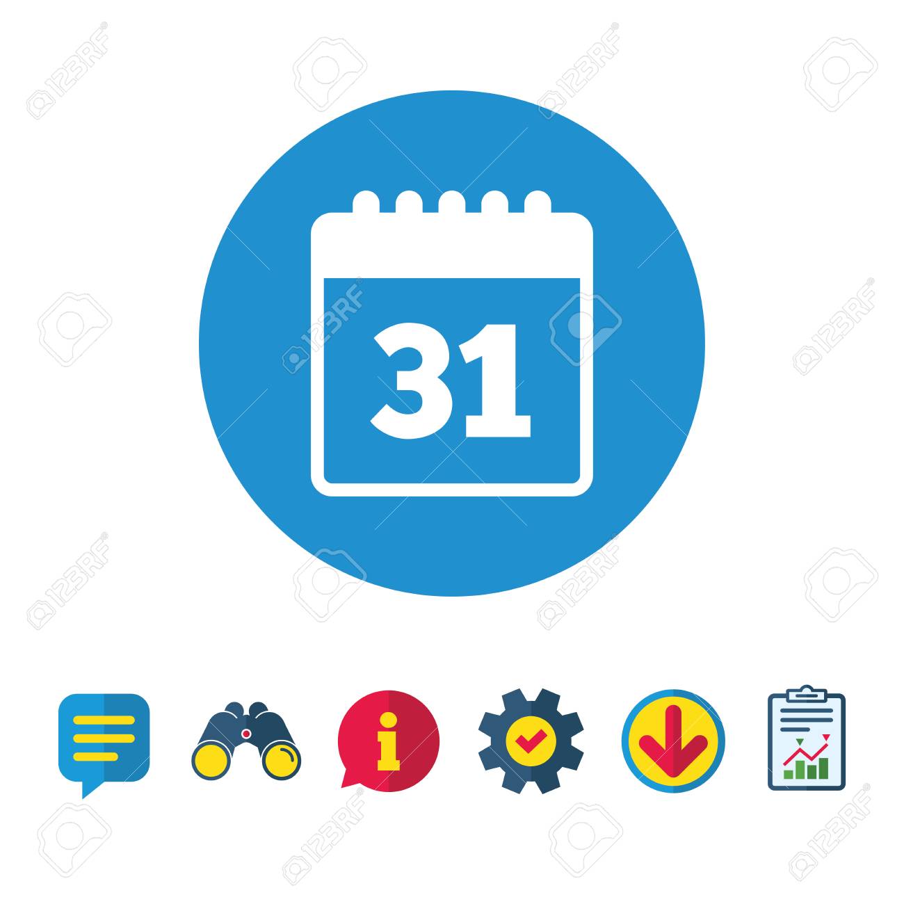 Icono De Signo De Calendario Simbolo Recordatorio De Fecha O Evento Signos De Informacion Informes Y Burbujas De Discurso Binoculares Iconos De Servicio Y Descarga Vector Ilustraciones Vectoriales Clip Art Vectorizado Libre