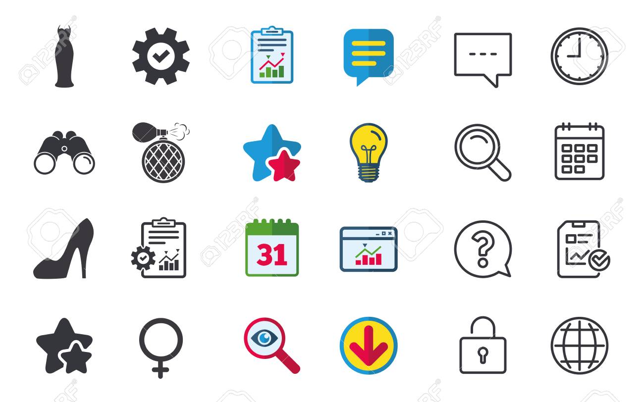 Icone De Robe De Mariage Signe De Chaussures Femmes Symbole De