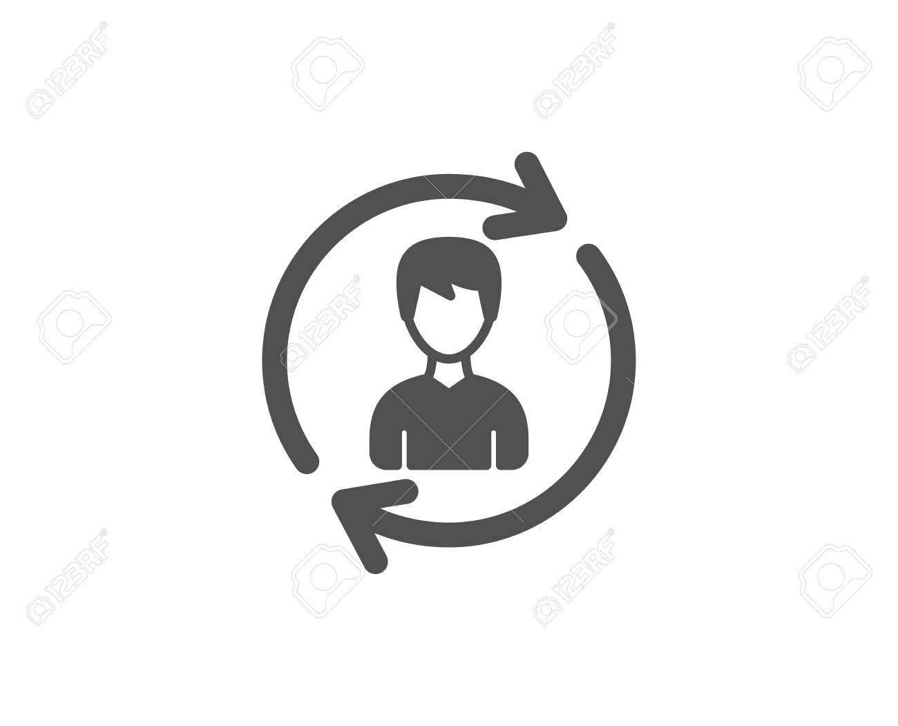 Cone Simples De Recursos Humanos Sinal De Perfil De Usuario Simbolo De Silhueta De Pessoa Do Sexo Masculino Atualizar Ou Atualizar Sinal Elementos De Design De Qualidade Estilo Classico Ilustraciones Vectoriales Clip