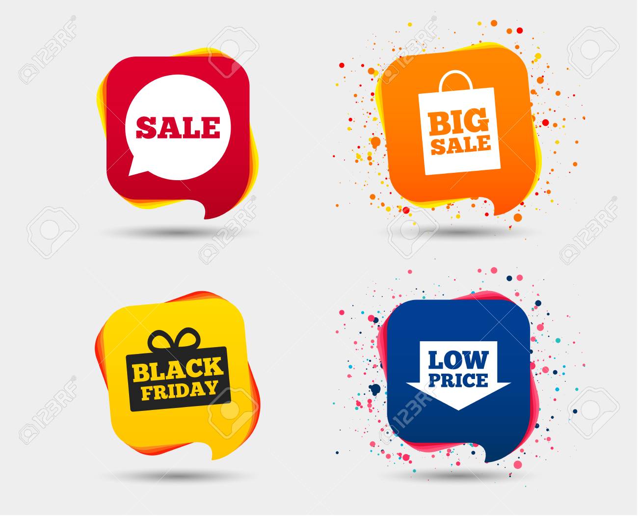 Sale Speech Bubble Icon Black Friday Gift Box Symbol Big Sale Royalty Free Cliparts Vectors And Stock Illustration Image