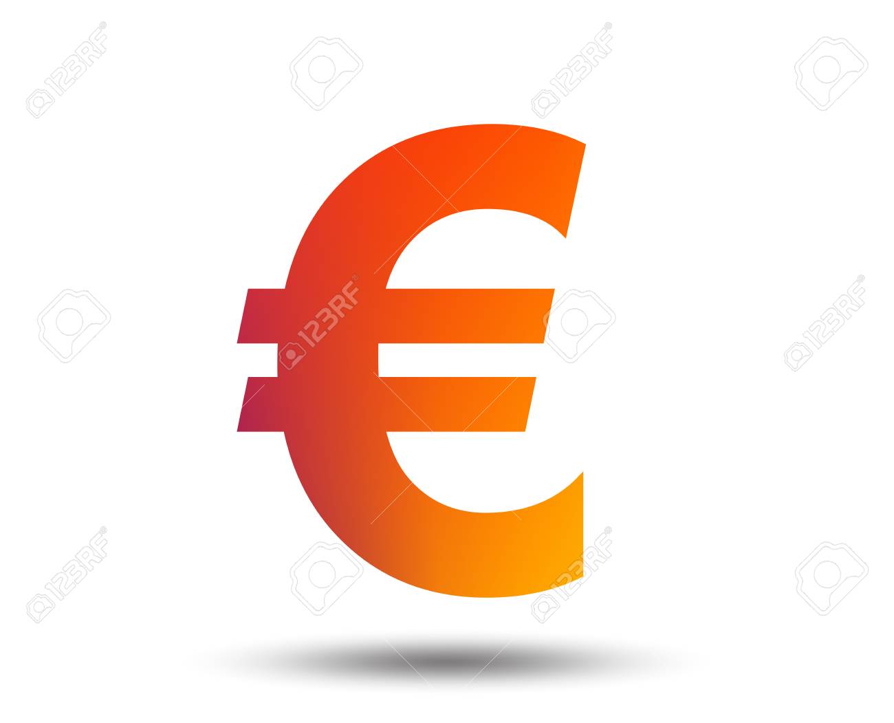 Vector clipart money icon with euro currency symbo vector Vector clipart money icon with euro currency symbo vector