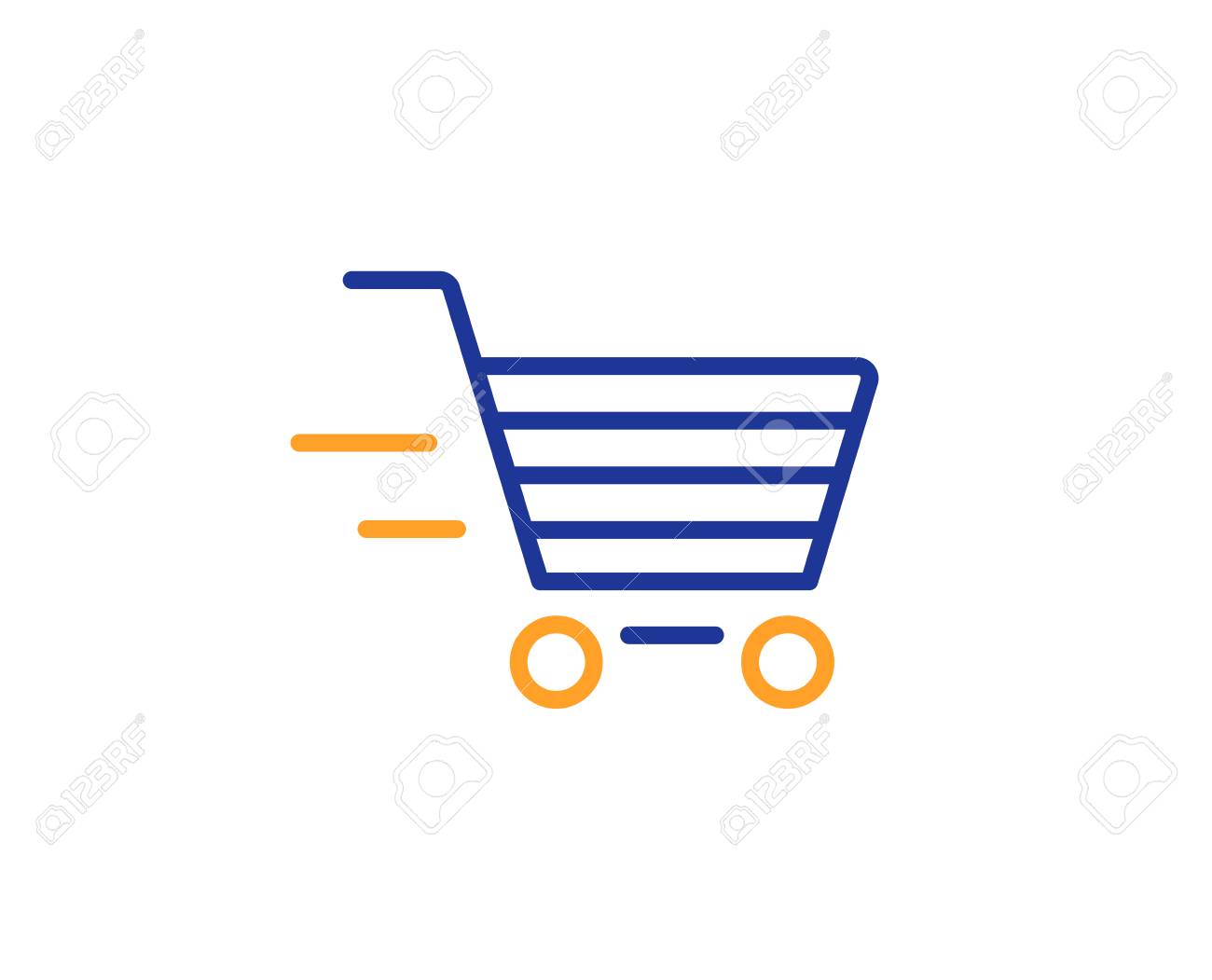 Delivery Service line icon. Shopping cart sign. Express Online buying. Supermarket basket symbol. Colorful outline concept. Blue and orange thin line color icon. Delivery shopping Vector - 112885717 Delivery Service line icon. Shopping cart sign. Express Online buying. Supermarket basket symbol. Colorful outline concept. Blue and orange thin line color icon. Delivery shopping Vector - 112885717