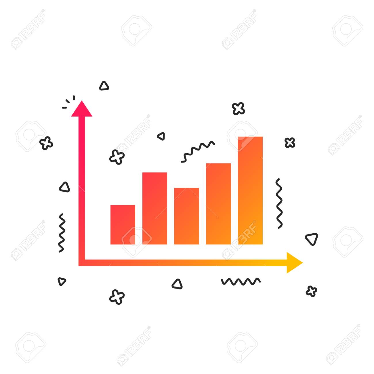 Stock Icons Graphs Charts And Statistics