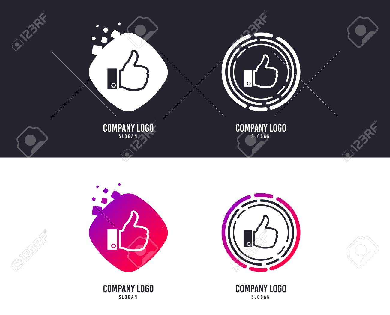 Logotype Concept Like Sign Icon Thumb Up Sign Hand Finger Royalty Free Cliparts Vectors And Stock Illustration Image 114240360