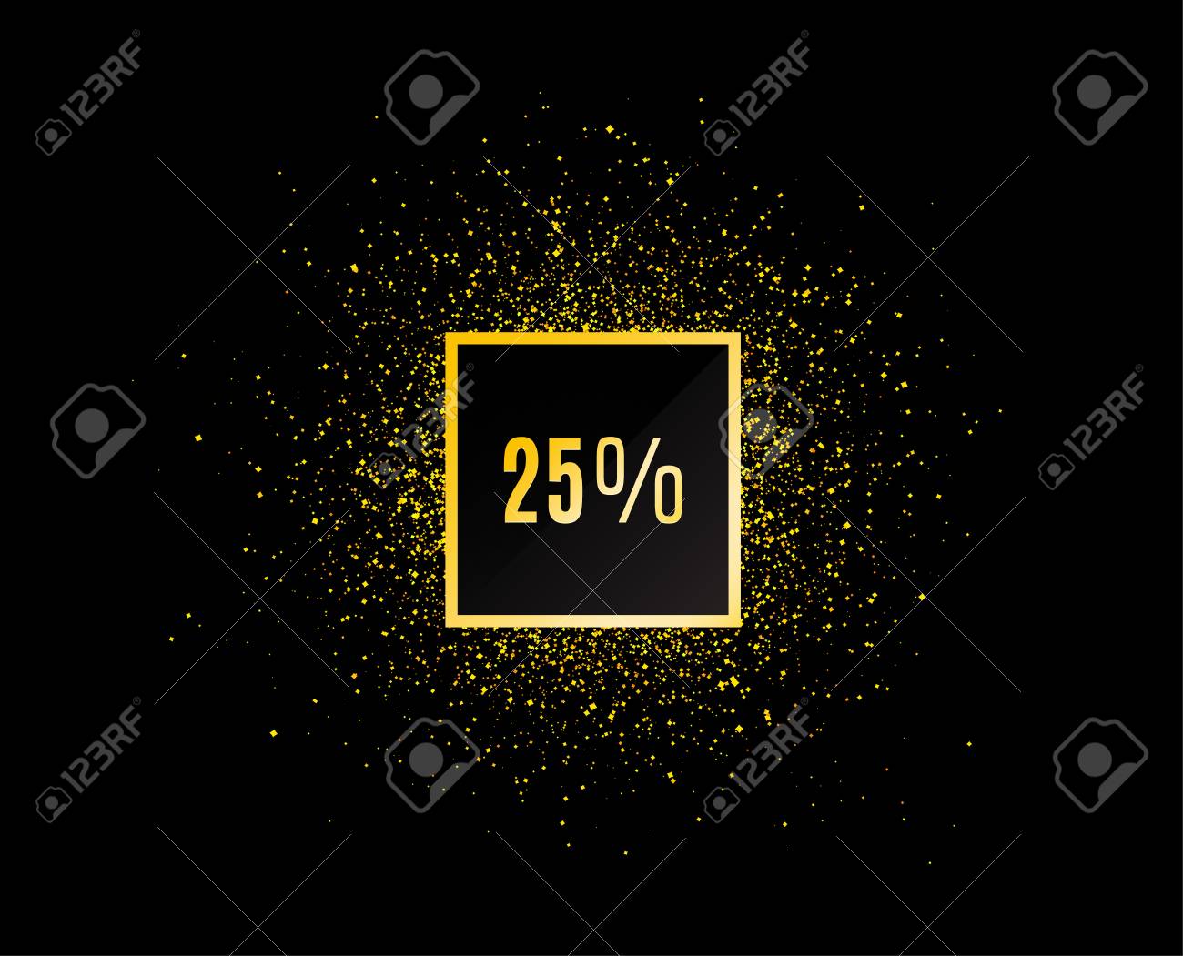Gold Glitter Banner 25 Off Sale Discount Offer Price Sign Special Offer Symbol Christmas Sale Background Abstract Shopping Banner Template For Design Vector Royalty Free Cliparts Vectors And Stock Illustration Image