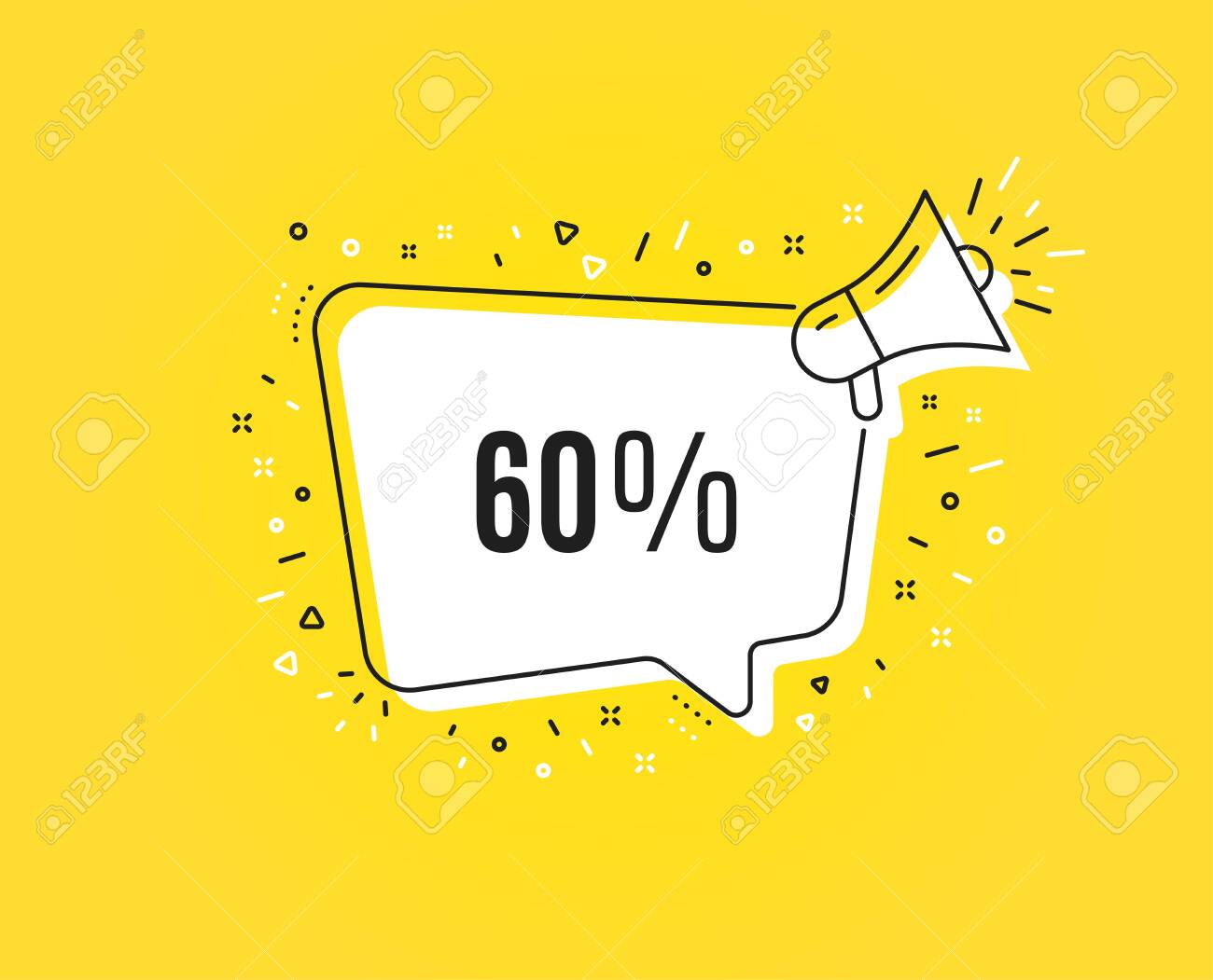 60% off Sale. Megaphone banner. Discount offer price sign. Special offer symbol. Loudspeaker with speech bubble. Discount sign. Marketing and advertising tag. Vector - 124229412 60% off Sale. Megaphone banner. Discount offer price sign. Special offer symbol. Loudspeaker with speech bubble. Discount sign. Marketing and advertising tag. Vector - 124229412