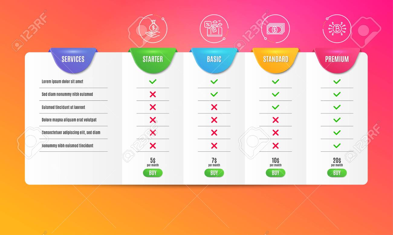 Payment, Travel loan and Income money icons simple set. Comparison table. Bitcoin system sign. Finance, Trip discount, Savings. Cryptocurrency scheme. Finance set. Pricing plan. Vector - 124076298 Payment, Travel loan and Income money icons simple set. Comparison table. Bitcoin system sign. Finance, Trip discount, Savings. Cryptocurrency scheme. Finance set. Pricing plan. Vector - 124076298