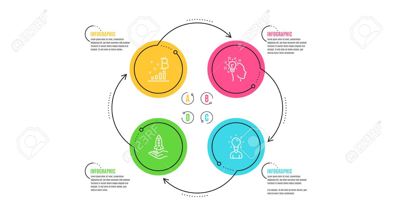 아이디어 비트코인 그래프 및 크라우드펀딩 아이콘 단순 세트 인포그래픽 타임라인 교육 기호 창의적인 디자이너 암호화폐 분석 시작 비즈니스  인간 아이디어 교육 세트 벡터 로열티 무료 사진, 그림, 이미지 그리고 스톡포토그래피. Image 123152115