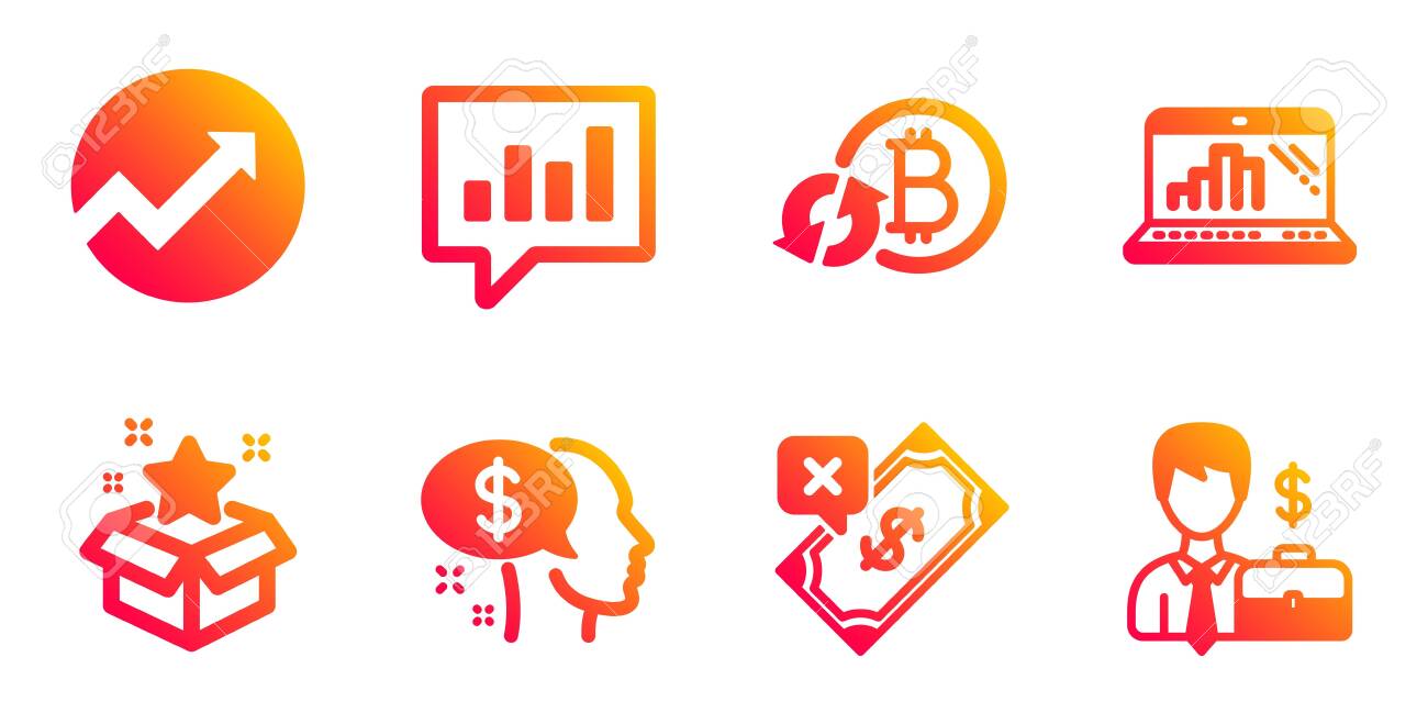 비트코인 지불 새로 고침 및 거부된 지불 라인 아이콘 설정 분석 채팅 충성도 프로그램 및 감사 기호 그래프 노트북 사업가 사례 기호  업데이트 암호화폐 거지 금융 세트 벡터 로열티 무료 사진, 그림,