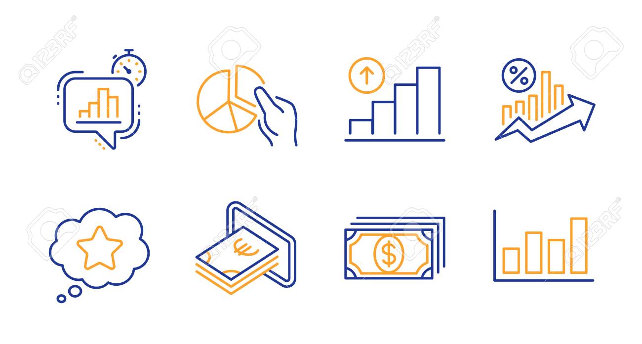 Stock Icons Graphs Charts And Statistics