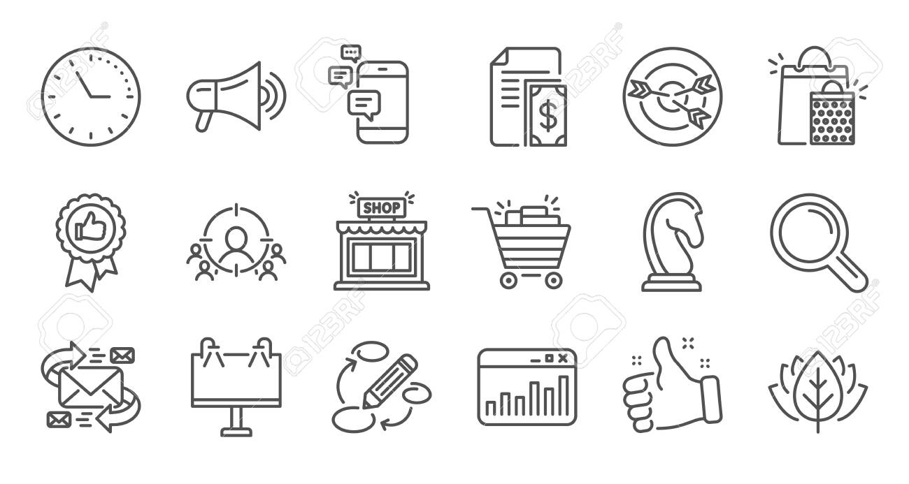 Marketing, research line icons. Strategy, Feedback and Advertising agency. Business strategy linear icon set. Quality line set. Vector - 130388916 Marketing, research line icons. Strategy, Feedback and Advertising agency. Business strategy linear icon set. Quality line set. Vector - 130388916