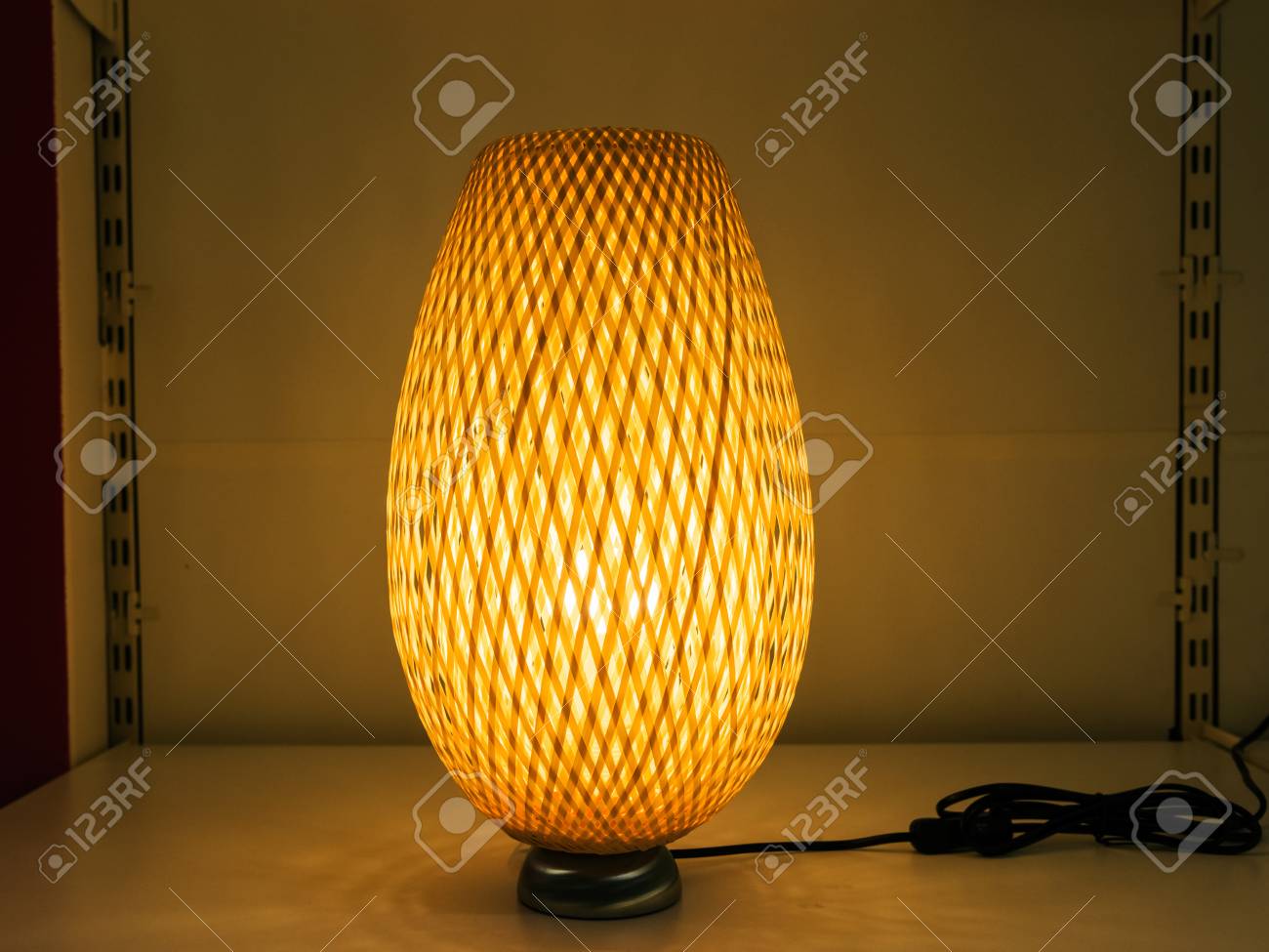 wicker table lamps