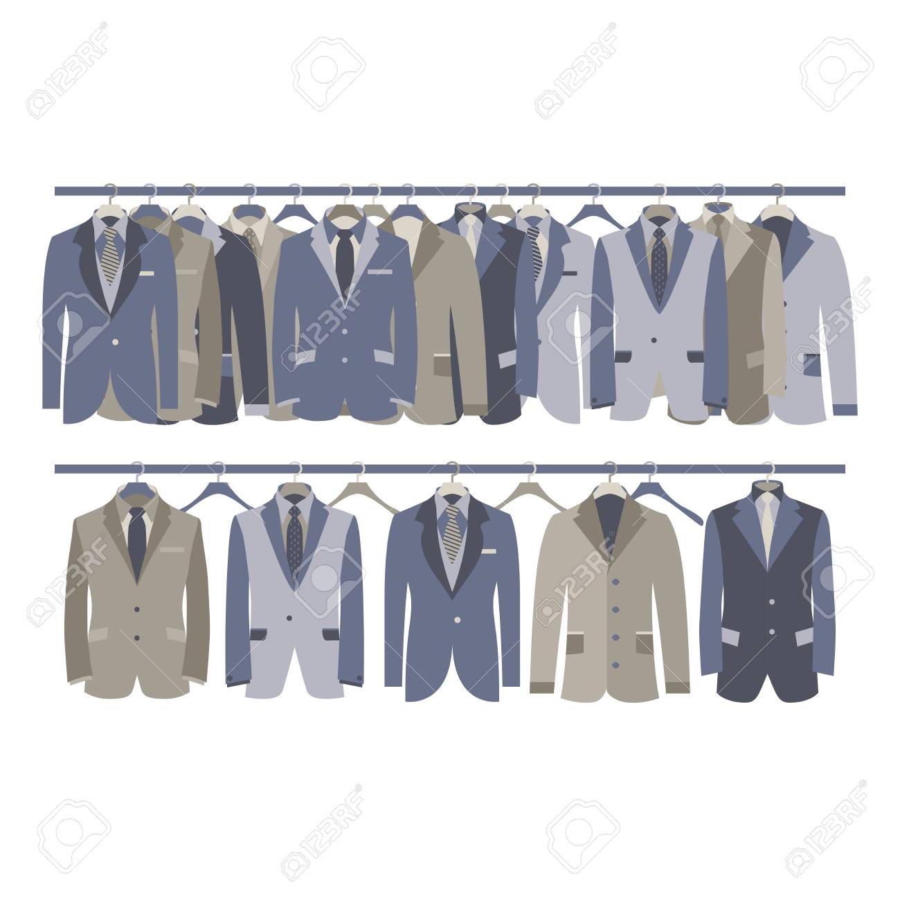hanging suit