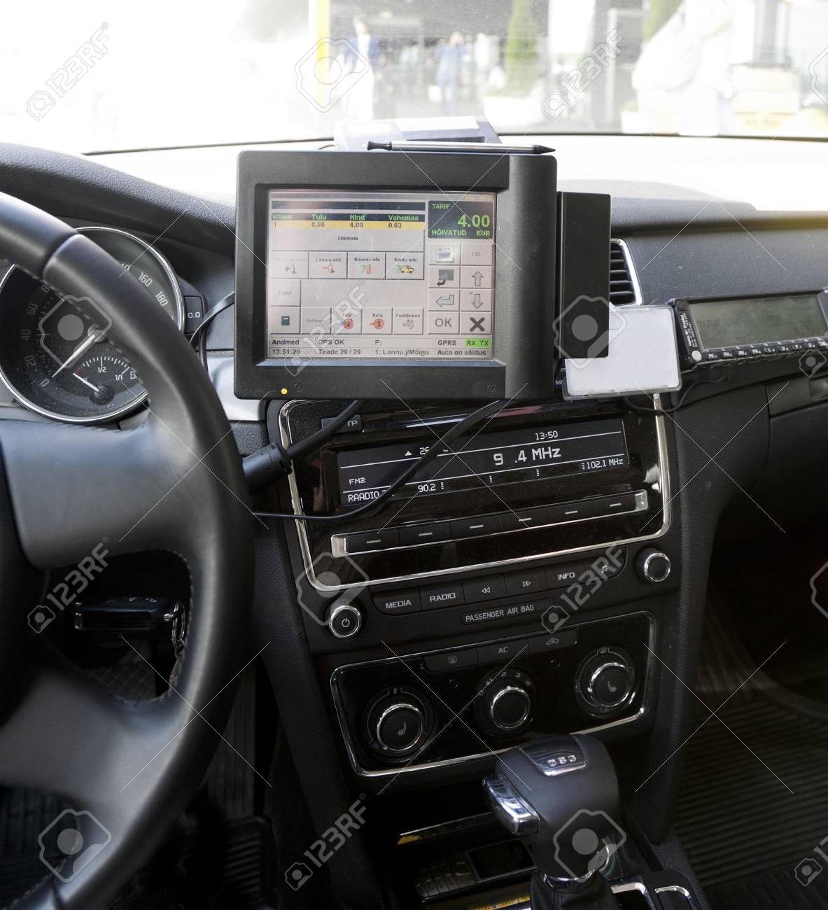 A Taxi At Tallinn Airport Stock Photo Picture And Royalty Free