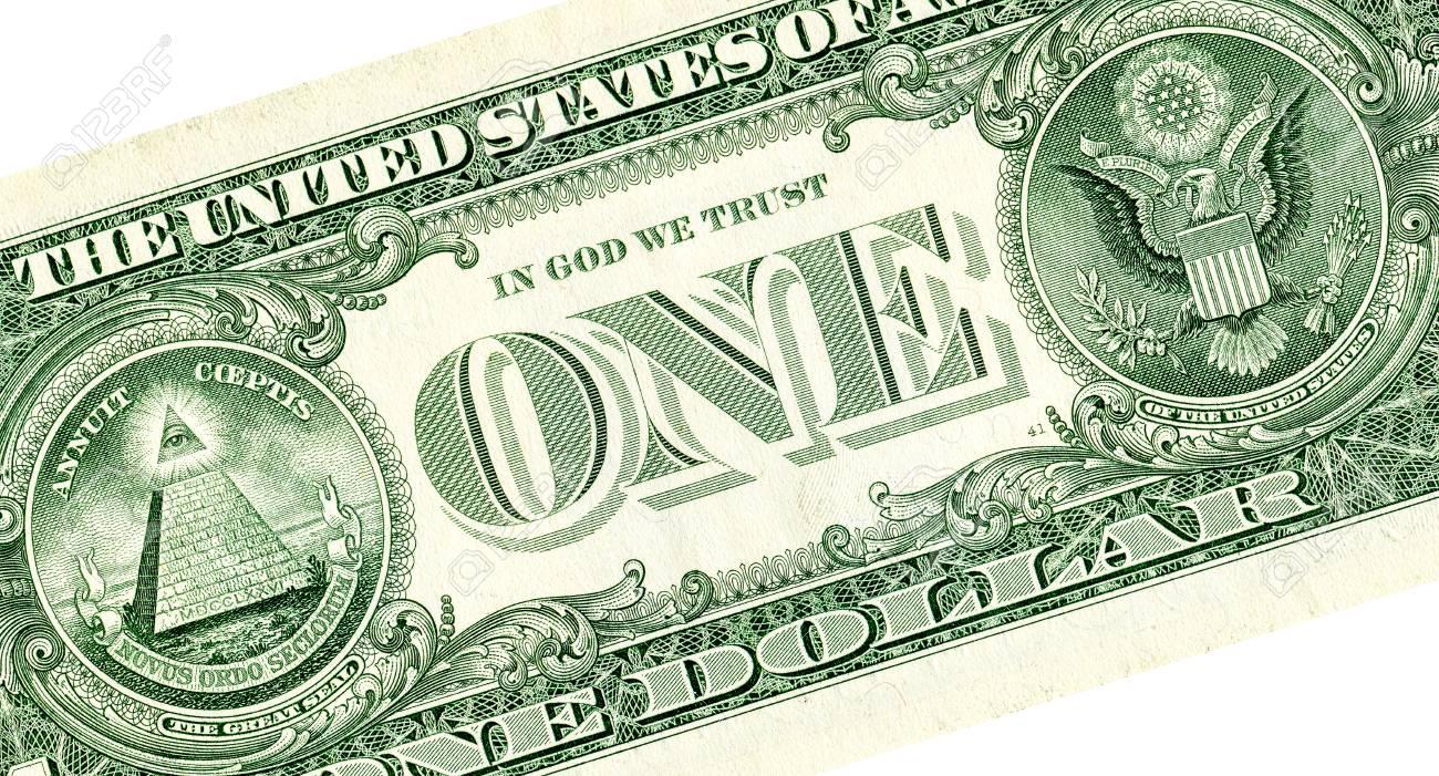 Banknote Of One American Dollar, Detail. US Paper Currency Stock Photo,  Picture And Royalty Free Image. Image 98645498.