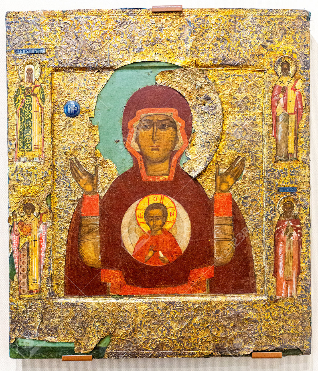 ロシア正教イコン the Mother of God アンティーク ロシア正教イコン the Mother of God アンティーク