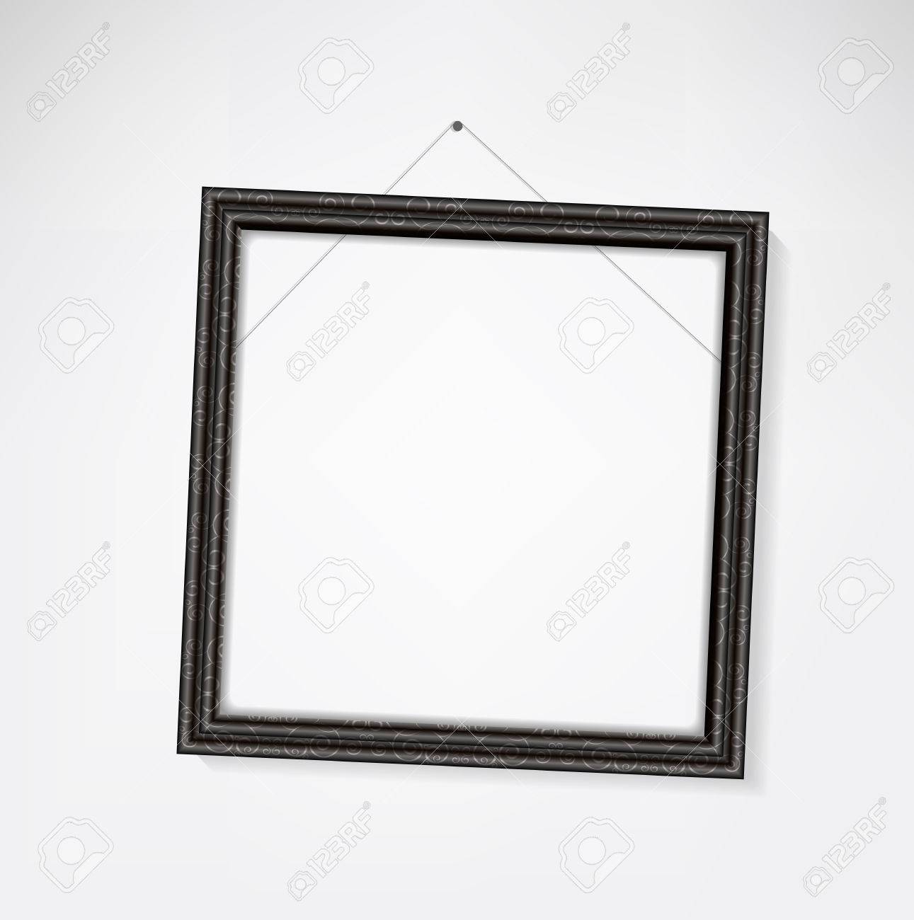 classic empty picture frame