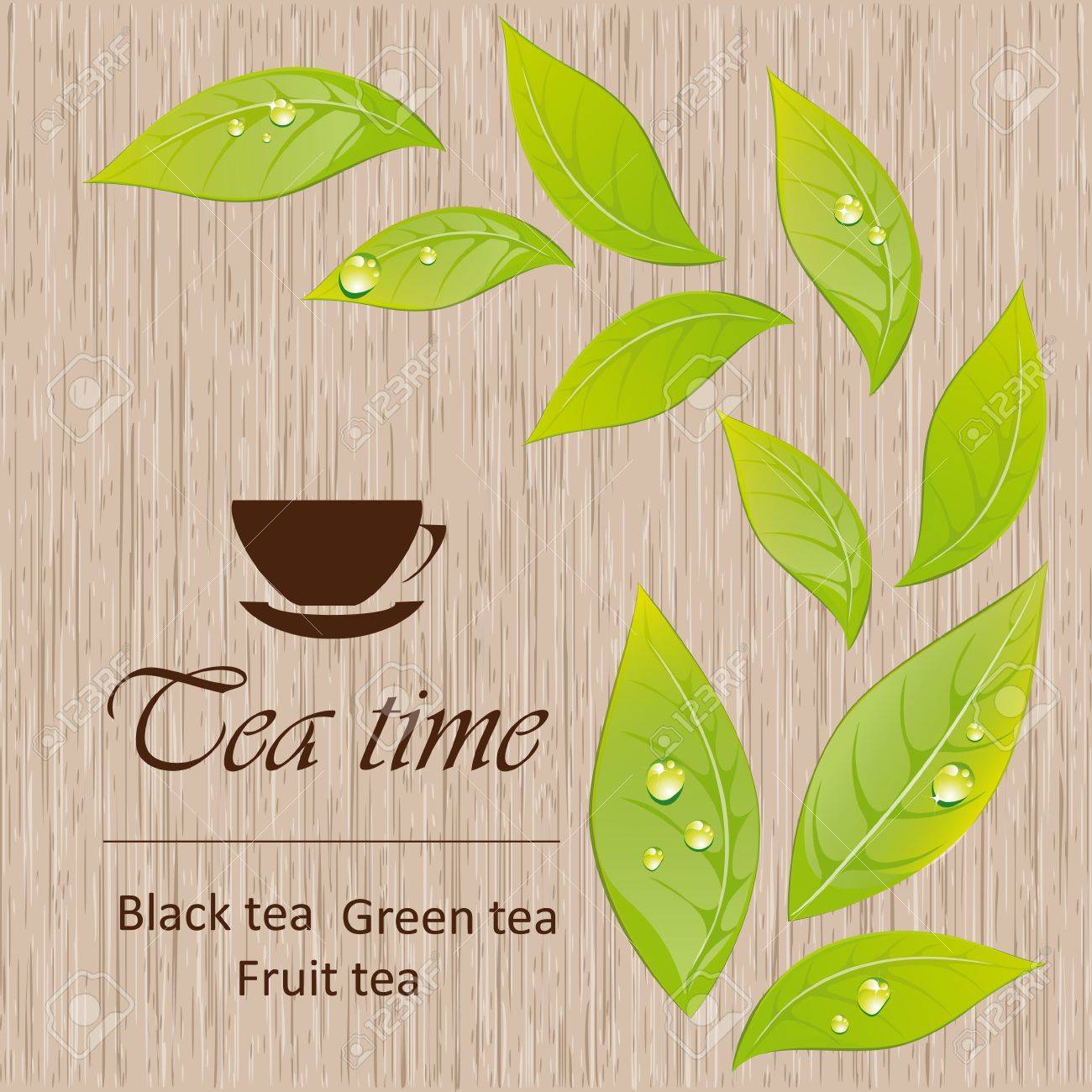 Template Of A Tea Menu Royalty Free Cliparts Vectors And Stock Illustration Image