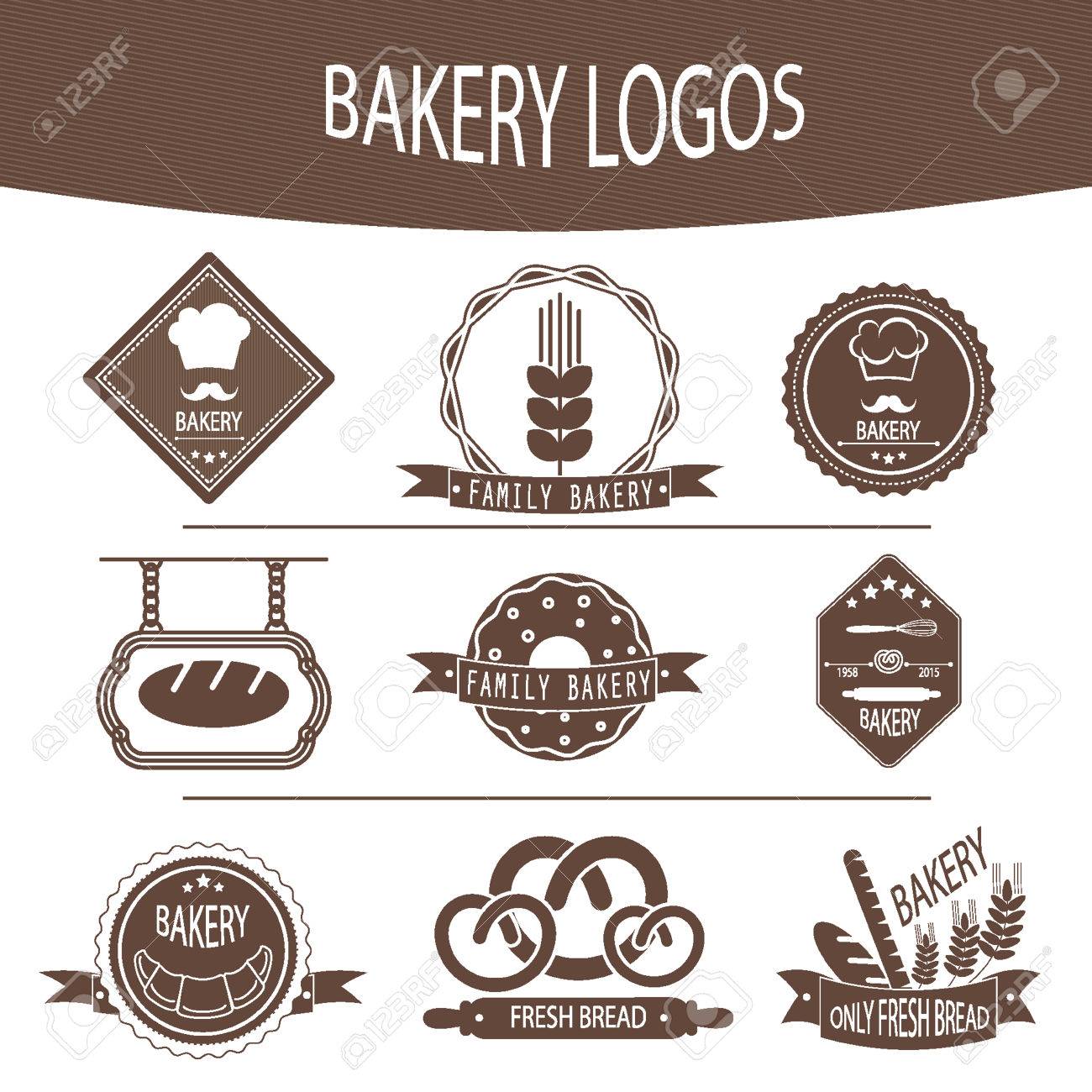 Set Of Bakery Logos, Labels, Badges For Design Fresh Baked Goods Royalty  Free SVG, Cliparts, Vectors, and Stock Illustration. Image 46938761.