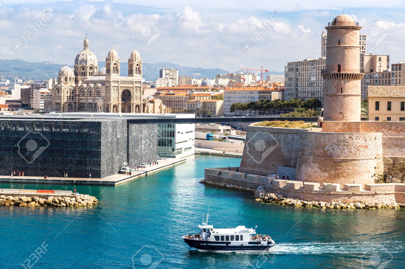 saint jean castle and cathedral de la major and the vieux port