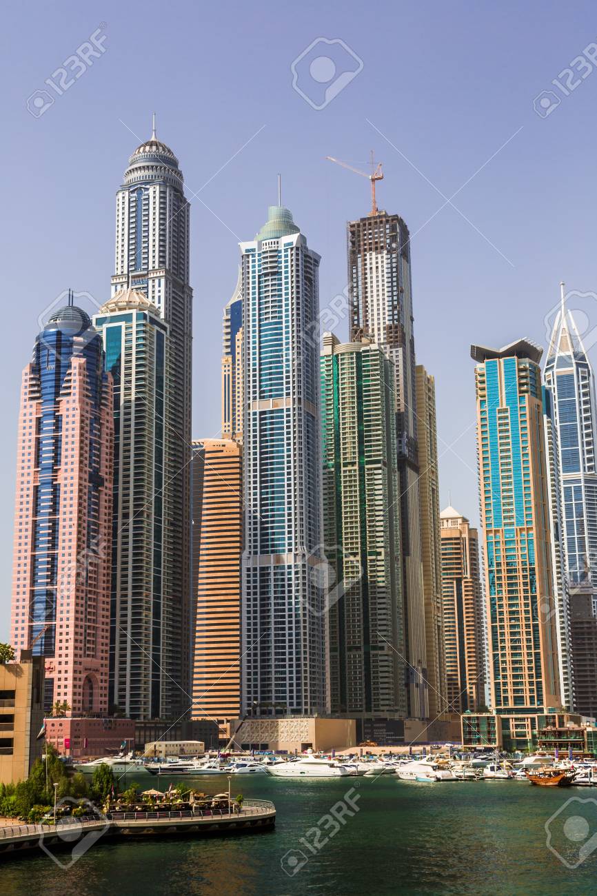 dubai uae november 13 modern buildings in dubai marina dubai