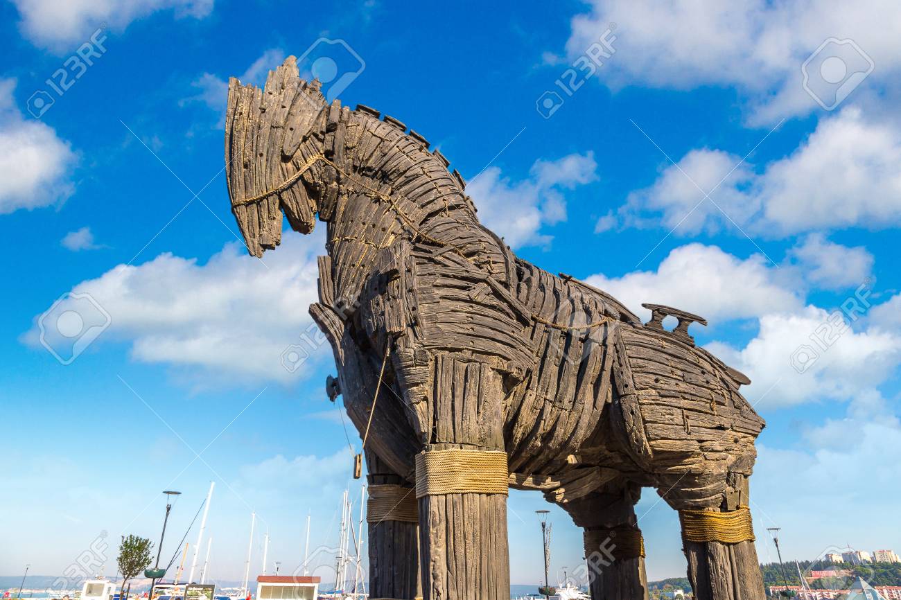 Canakkale Die Turkei 21 Juli 2017 Trojanisches Pferd In Canakkale An Einem Schonen Sommertag Die Turkei Dieses Pferd Wurde In Film Troy Uesd Lizenzfreie Fotos Bilder Und Stock Fotografie Image 89075505