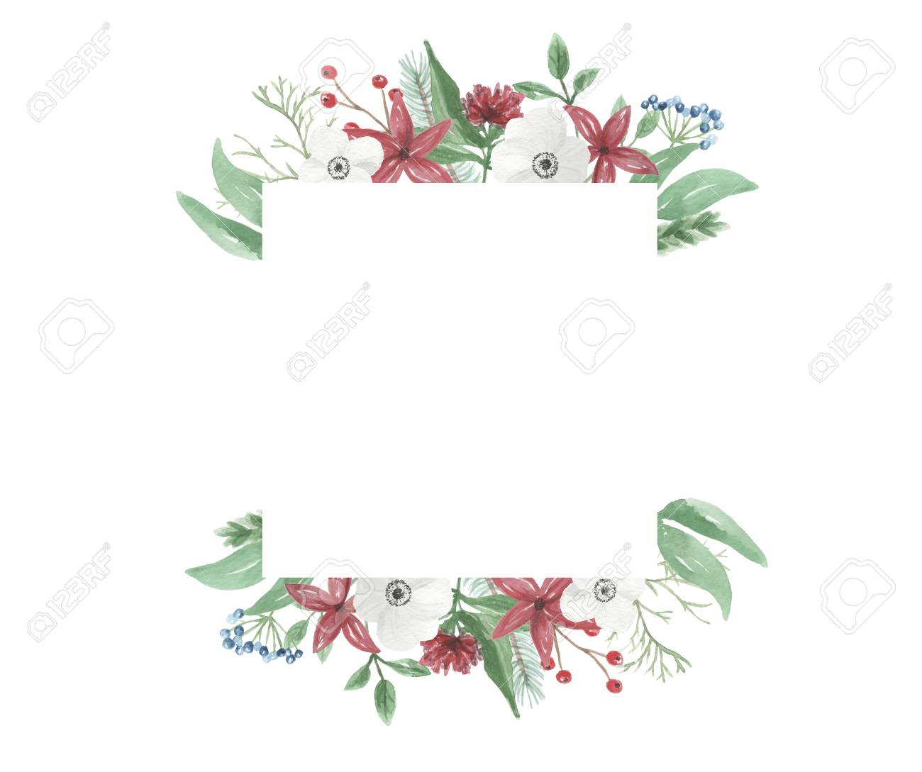 festive winter flower leaf