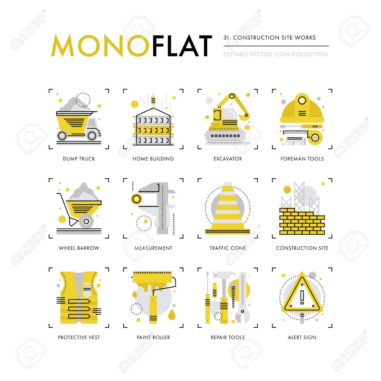 Infographics Icons Collection Of Construction Site Safety Crane Royalty Free Cliparts Vectors And Stock Illustration Image 63994766