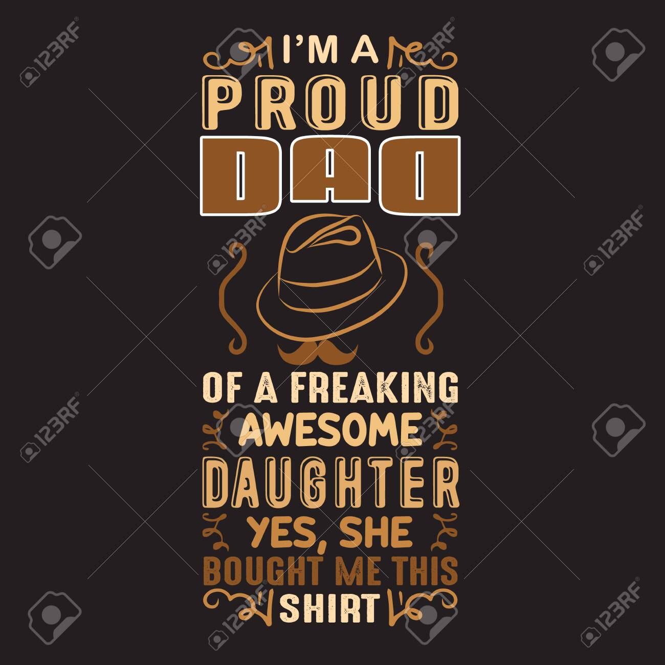 Travel Mug Dad I'm A Proud Dad Of A Freaking Awesome Daughter Graphic By  Trendy Designer · Creative Fabrica For Dad, image size:1300x1300