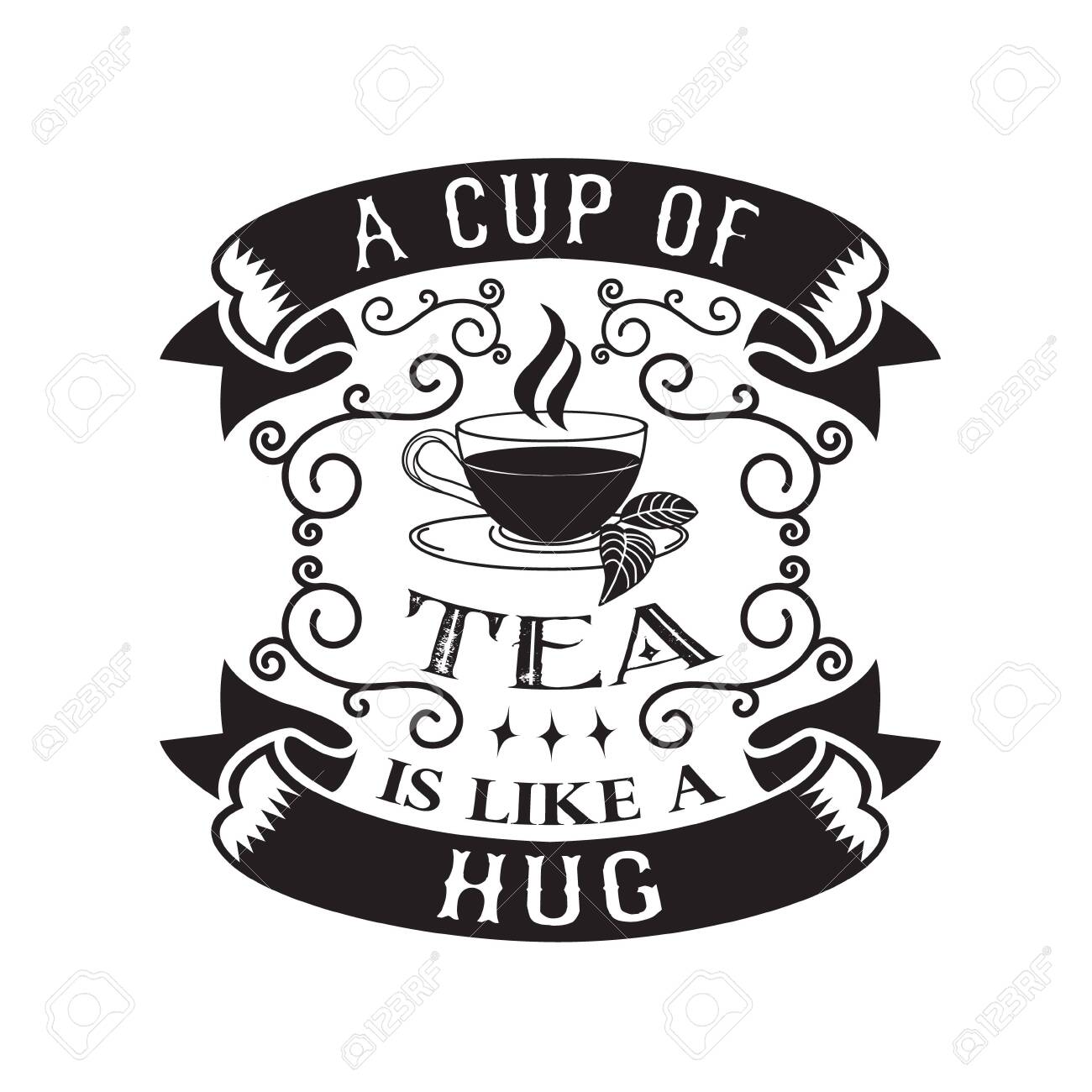Tea Quotes And Slogan Good For T Shirt A Cup Of Tea Is Like A Hug Royalty Free Cliparts Vectors And Stock Illustration Image Tea Quotes And Slogan Good For T Shirt A Cup Of Tea Is Like A Hug Royalty Free Cliparts Vectors And Stock Illustration Image