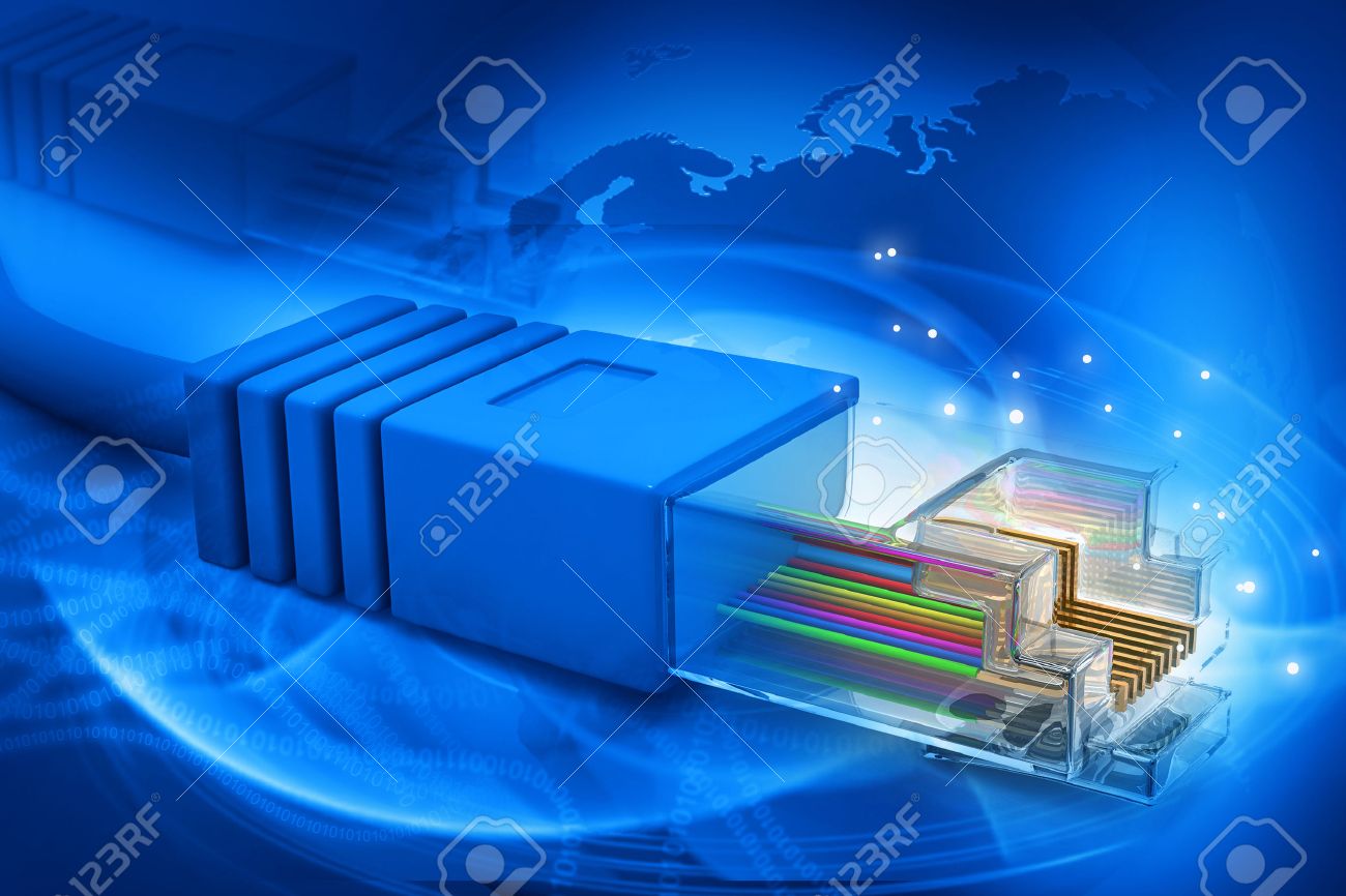 Network cable tech background - 47358372 Network cable tech background - 47358372