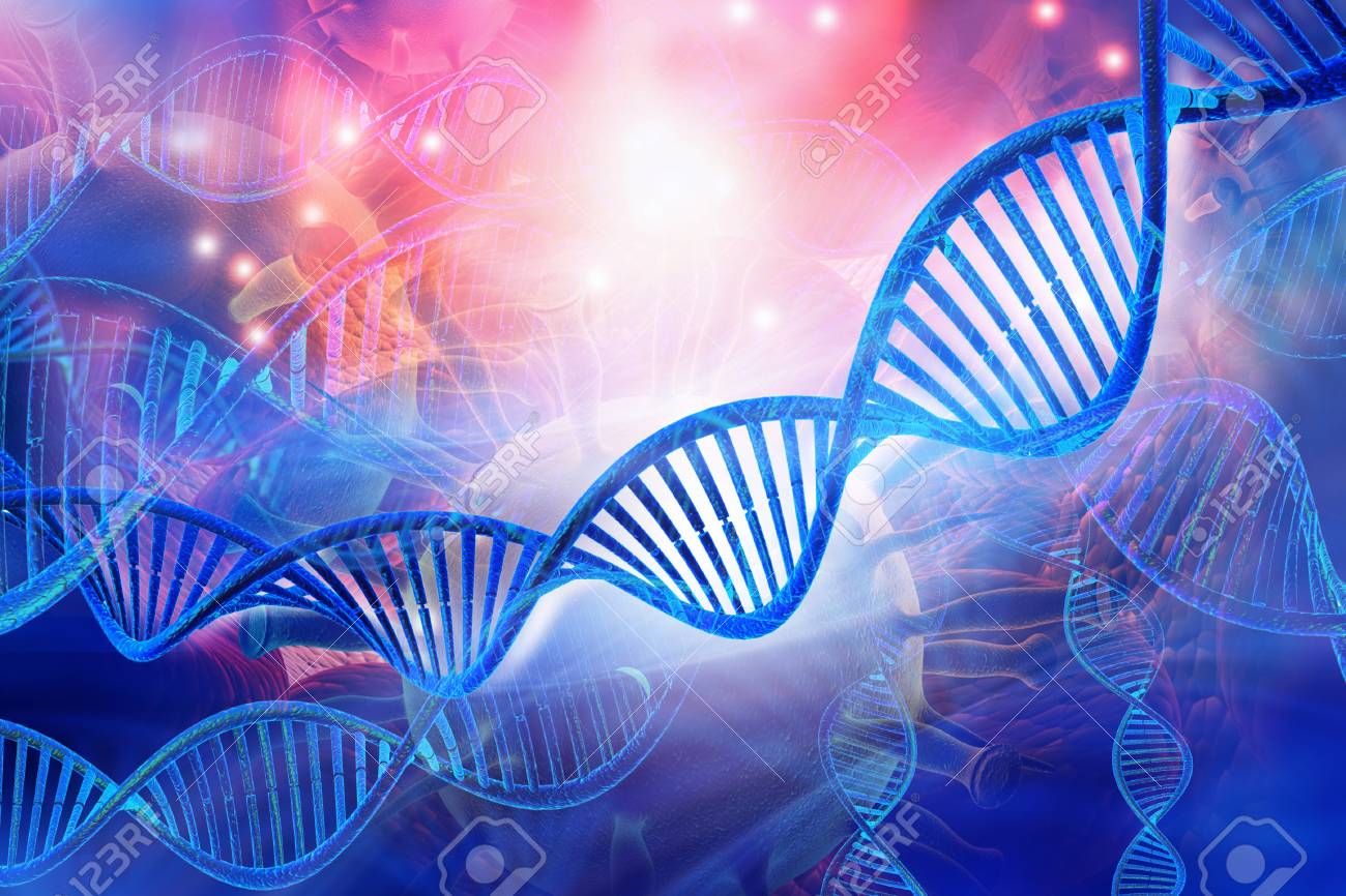 3d DNA Strands On Science Background Stock Photo, Picture And Royalty Free  Image. Image 90940711.