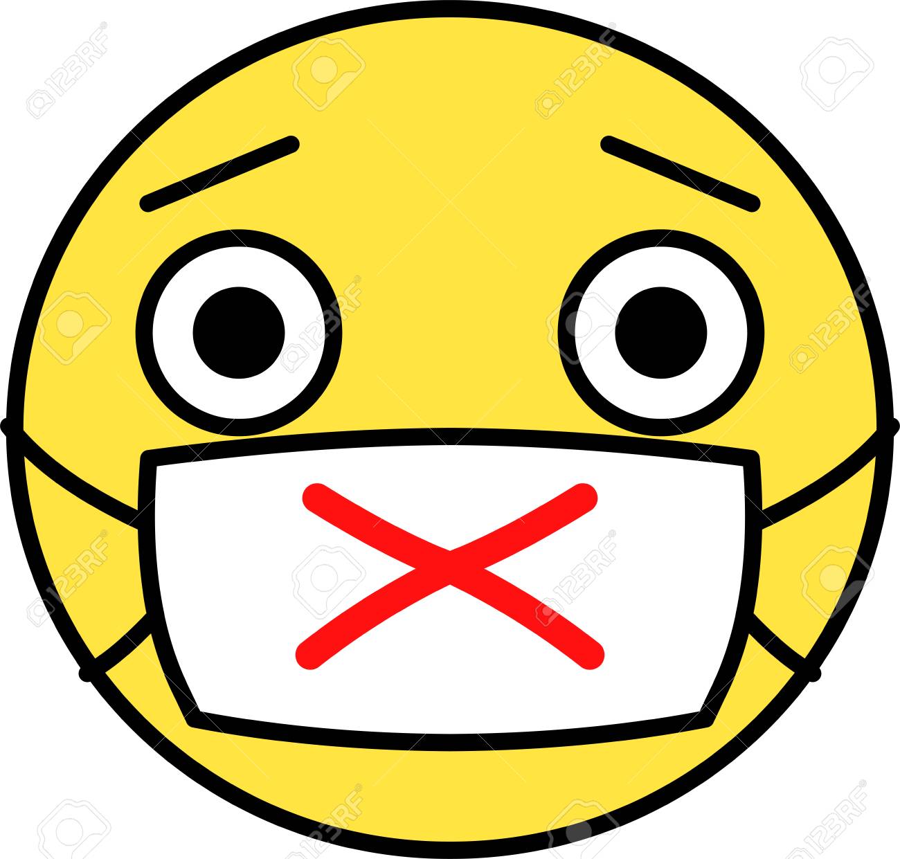 This is an illustration of pop face expression. - 116150279 This is an illustration of pop face expression. - 116150279