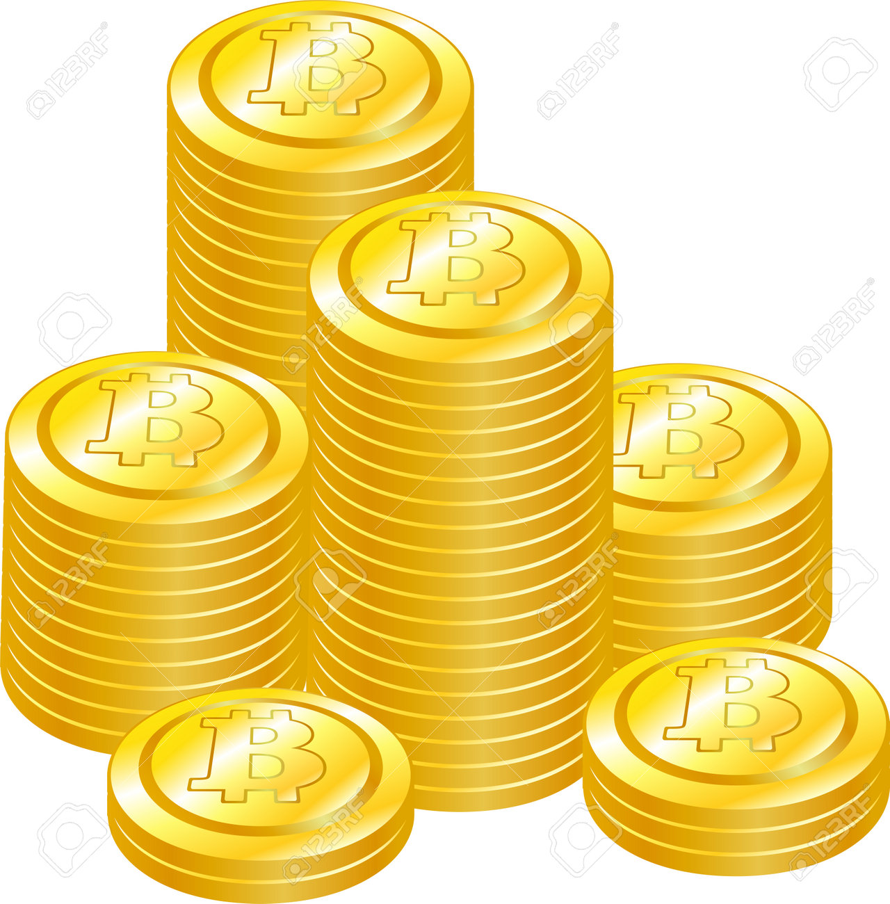 많이 쌓여있는 비트코인 메달의 일러스트입니다. 로열티 무료 사진, 그림, 이미지 그리고 스톡포토그래피. Image 160574938