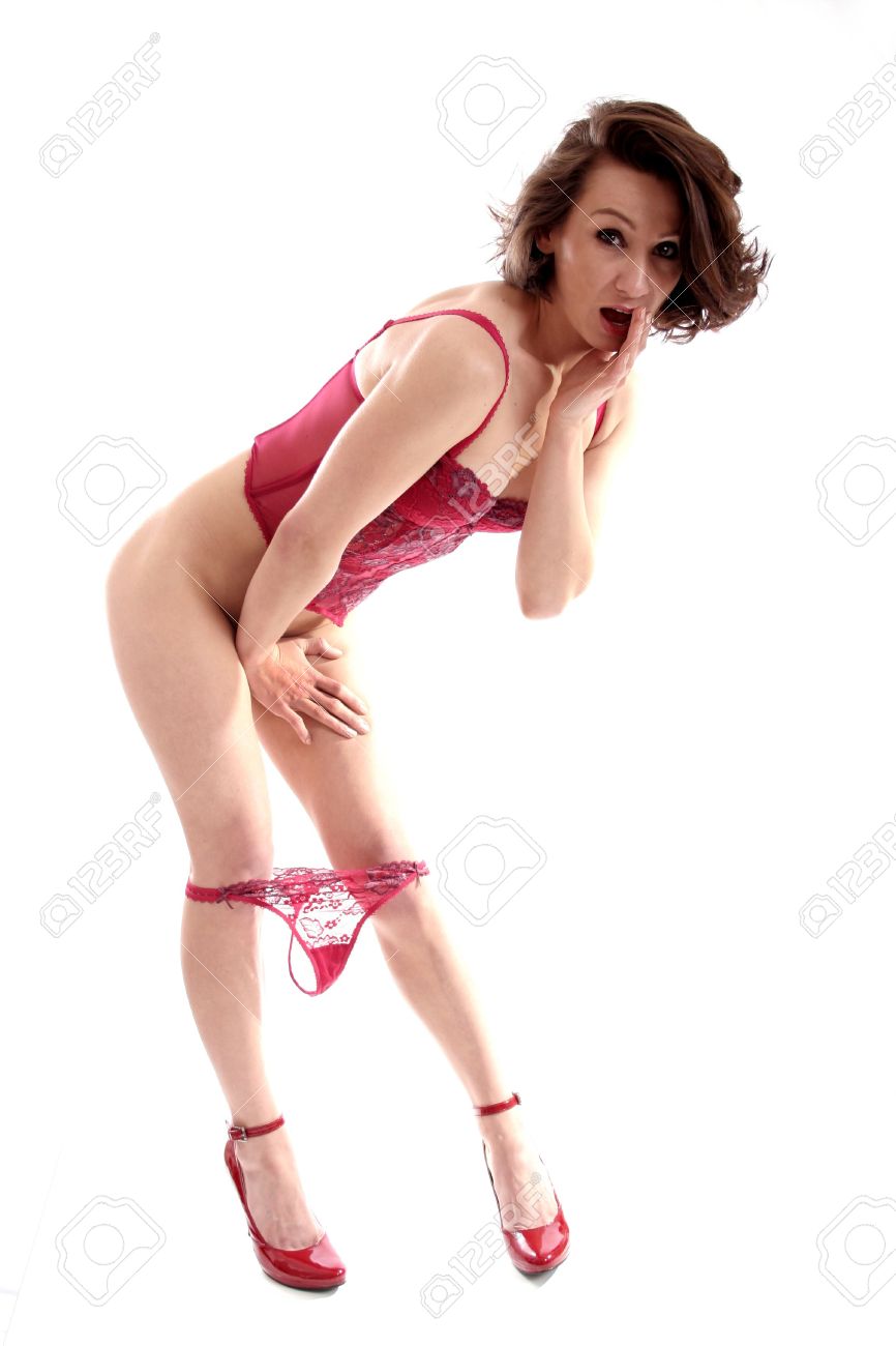 Sexy Woman With Her Panties Down And Looking Shy. Stock Photo, Picture and  Royalty Free Image. Image 5500019.