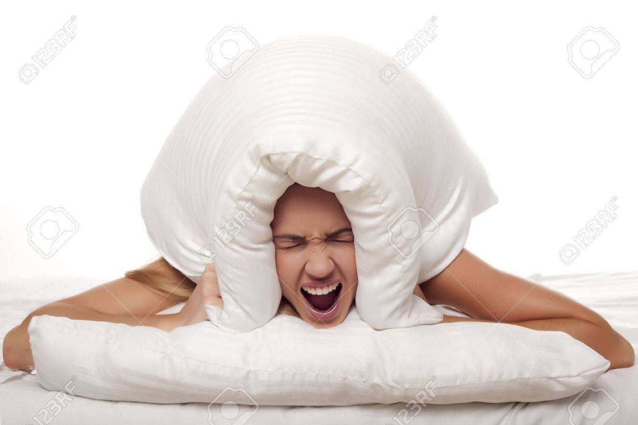 pillow over head