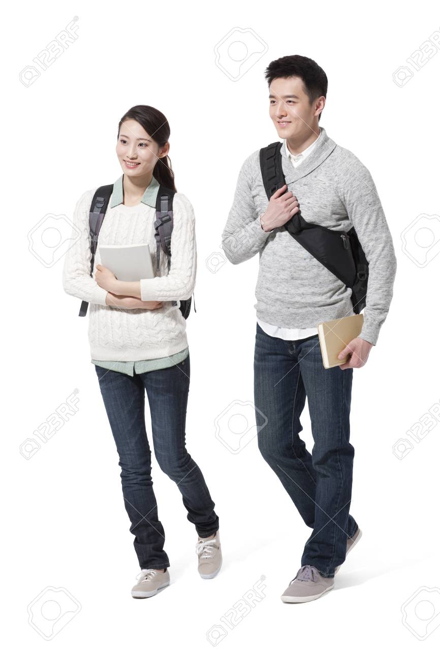 happy college couple walking side by side stock photo picture and colleges side by side