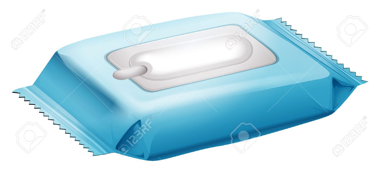 Illustration D Une Des Lingettes Pour Bebe Sur Un Fond Blanc Clip Art Libres De Droits Vecteurs Et Illustration Image
