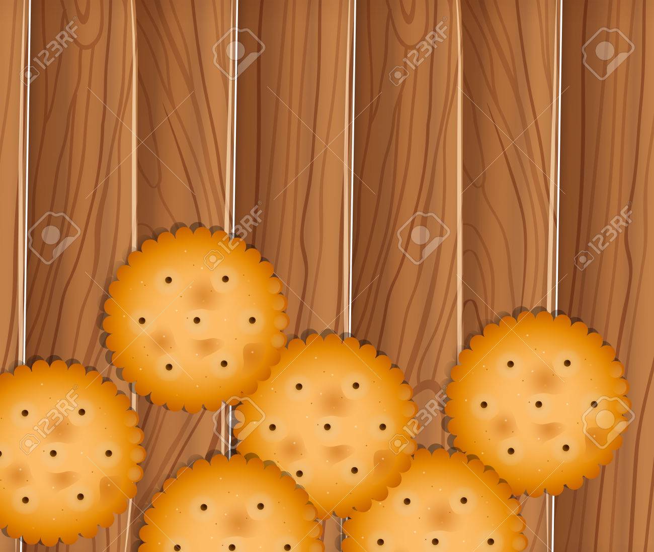 おいしいビスケットのイラスト のイラスト素材 ベクタ Image