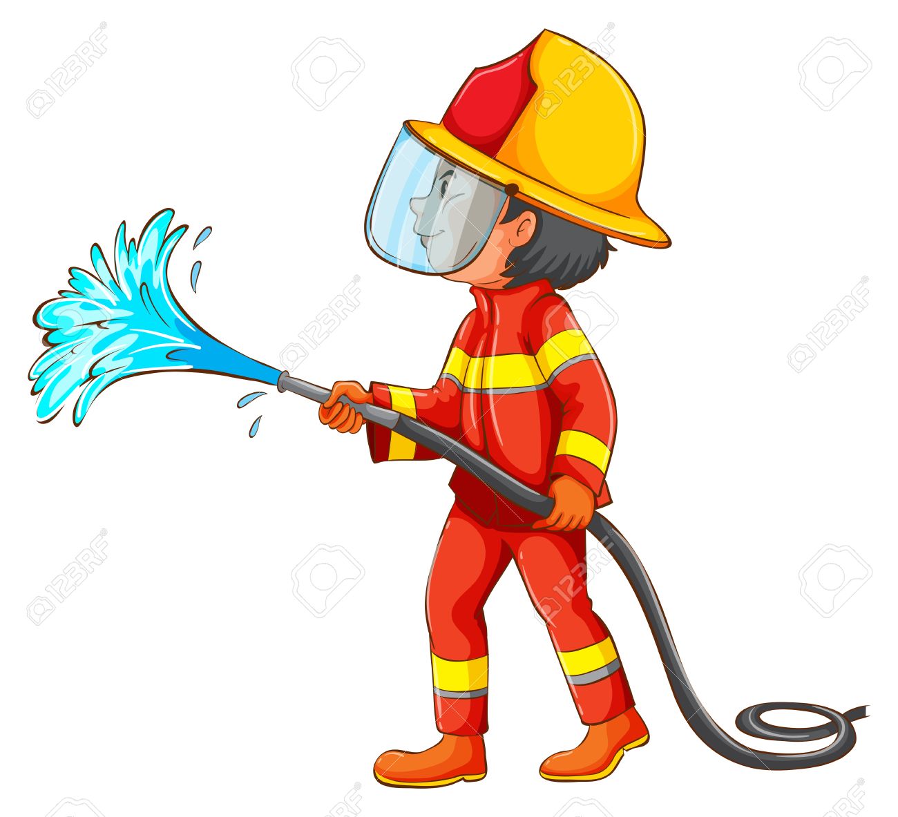 14+ Fireman Water Hose Clipart Pics