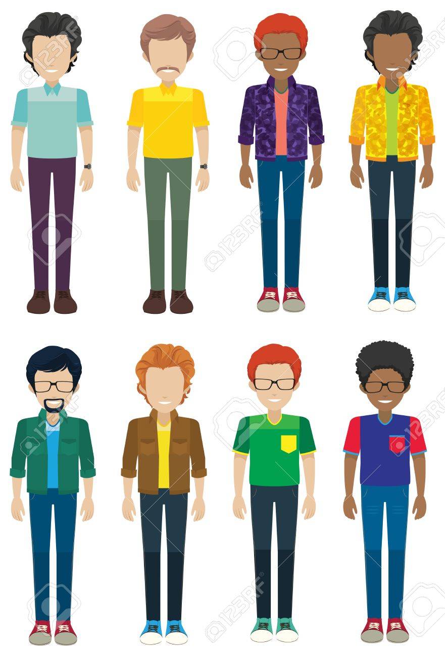 Illustration Of Many Faceless Men Standing Royalty Free SVG, Cliparts,  Vectors, and Stock Illustration. Image 34670910., image size:881x1300