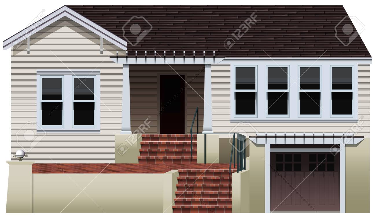二階建ての家のイラスト のイラスト素材 ベクタ Image 二階建ての家のイラスト のイラスト素材 ベクタ Image