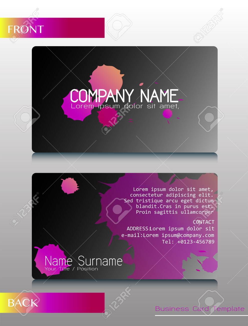 a front and back