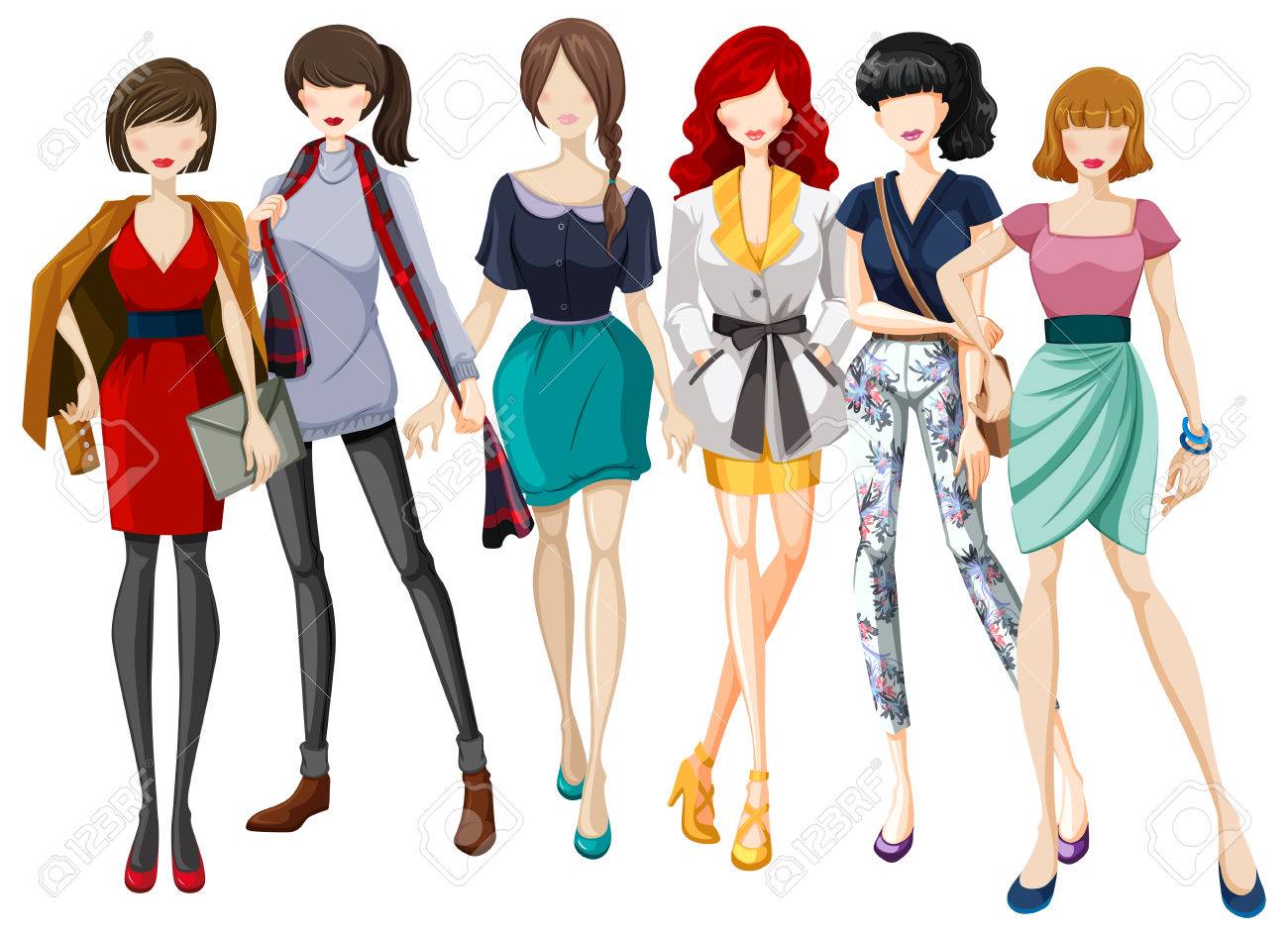 女性服のファッション デザイン のイラスト素材 ベクタ Image 女性服のファッション デザイン のイラスト素材 ベクタ Image