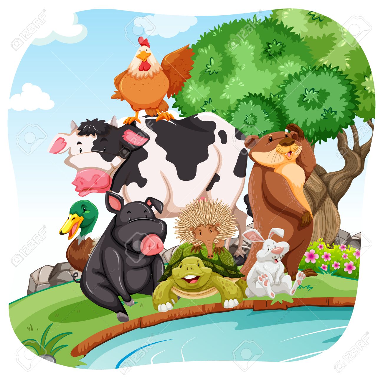 Many Animals Together By The River Royalty Free SVG, Cliparts, Vectors, And Stock Illustration. Image 41626897. Many Animals Together By The River Royalty Free SVG, Cliparts, Vectors, And Stock Illustration. Image 41626897.