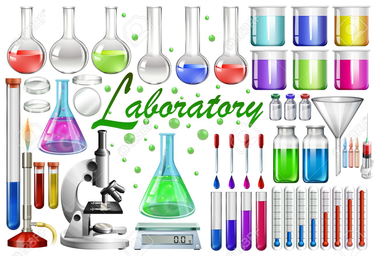 laboratory tools and equipments illustration stock vector 45062785