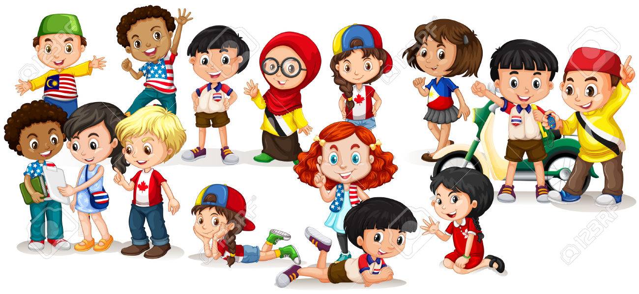 Group of international children illustration - 47018745 Group of international children illustration - 47018745