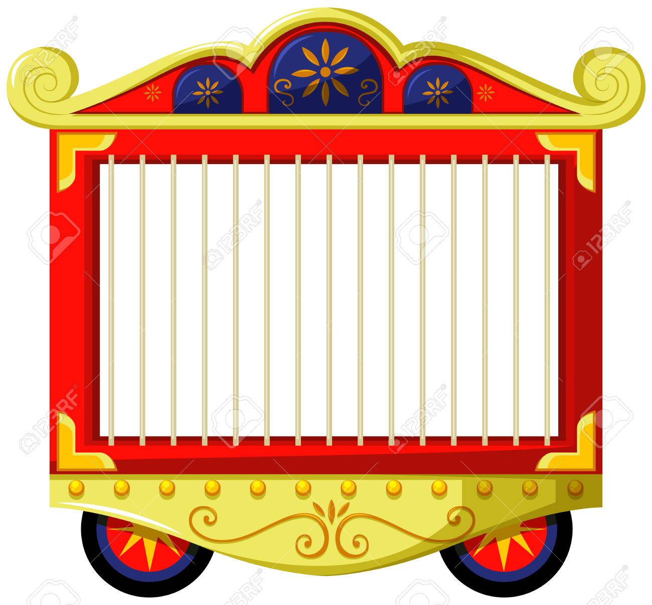 Circus Style Of Animal Cage Illustration Royalty Free Cliparts Vectors And Stock Illustration Image 48319563